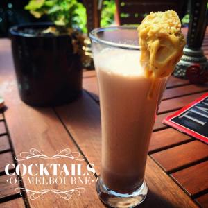 A symphony of premixed chocolate protein shake, sake, and salted caramel ice cream. Yeah... I went there... 🍦