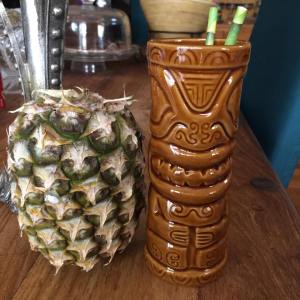 Pia the Piña & Ted the Tiki just chilling.